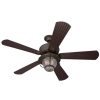 Harbor Breeze Merrimack 52-In Antique Bronze Indoor/Outdoor Downrod Mount Ceiling Fan with Light Kit and Remote