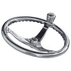 Edson 13 in. SS Comfort Grip Steering Wheel W PowerKnob