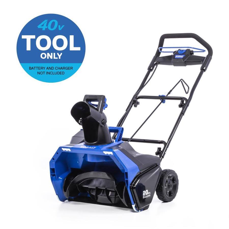 Kobalt 40-Volt Max 20-in Single-Stage Cordless Electric Snow Blower | KSB 2040-06