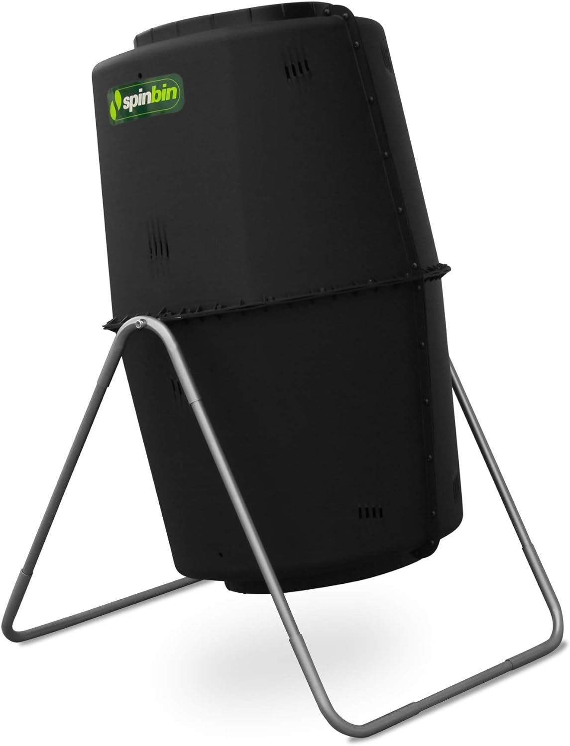 Spin Bin 60 Gal. Outdoor Compost Tumbler Rotating Garden Composter Bin (Black)