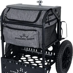 Dynamic Discs Transit Cart by Zuca | Disc Golf Caddy |Carry Up to 25 Discs Comfortably | Removable Bag Included