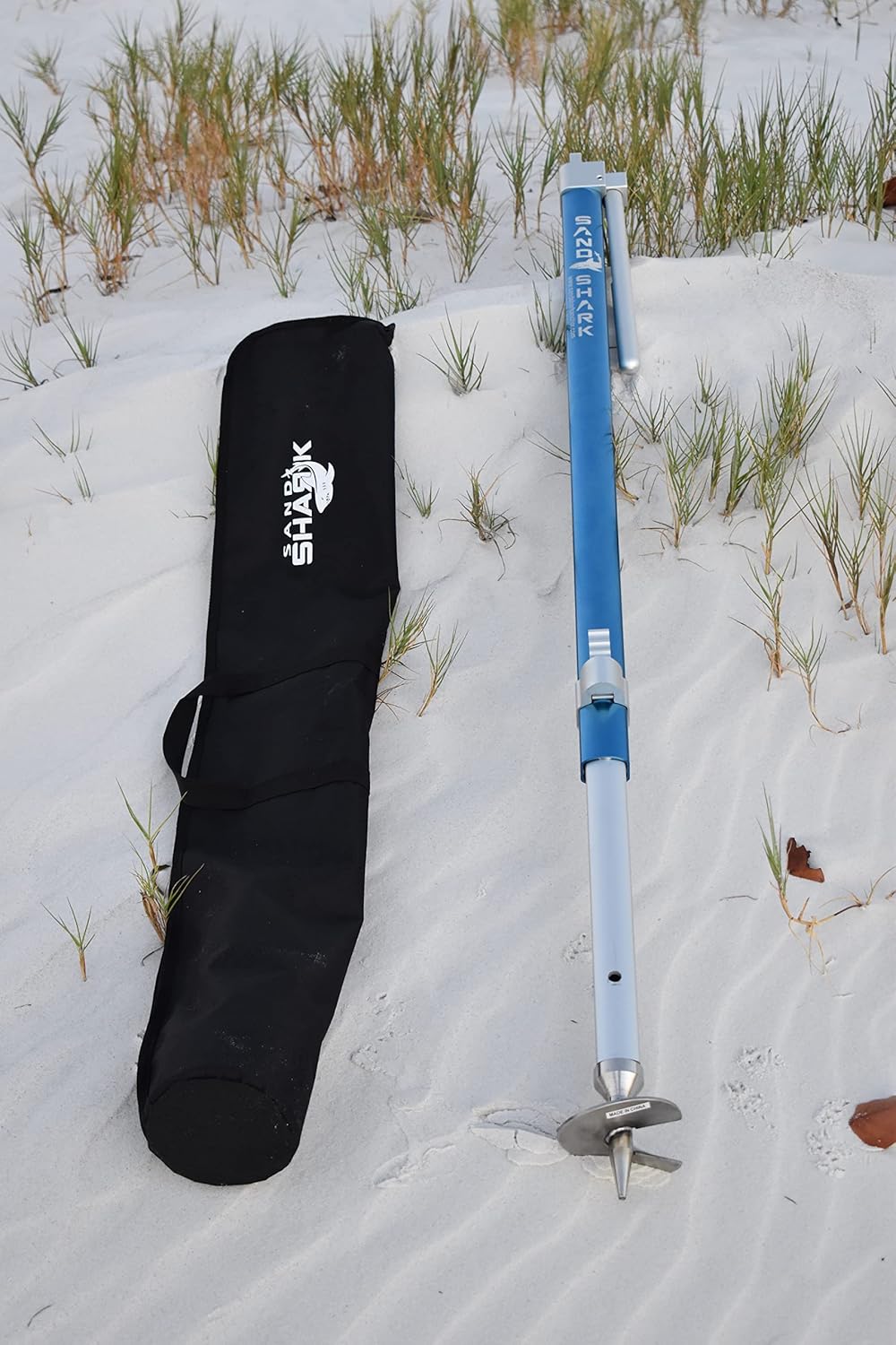 Ultimate XL Boat Sand Anchor by SandShark. Adjustable, Folds Up for Compact Storage. Screw Auger Design Holds & Protects Boats and Pontoons. Secures in Shallow Water, Beach, Sandbar w/Case - Image 6