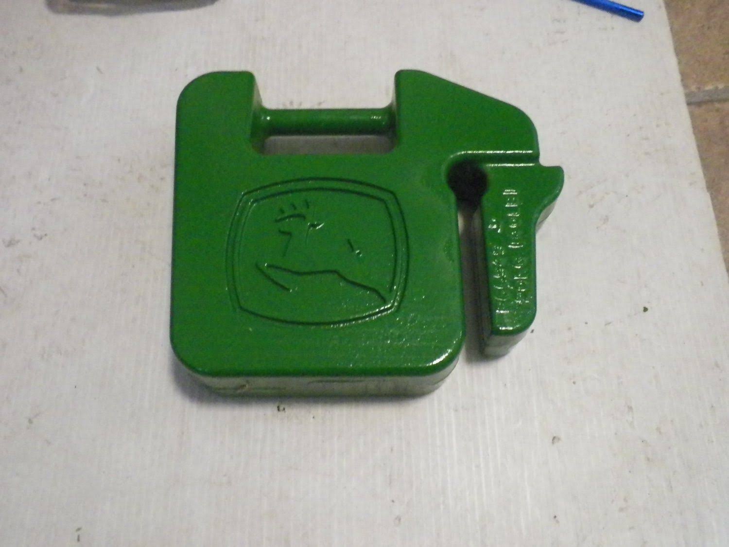 John Deere Rear Extra Weight 42 lbs. Traction Suitcase Tractor Balance Green - Image 4