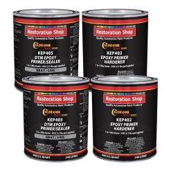 Custom Shop – Gray Epoxy Primer/Sealer 2.1 VOC (Gallon Kit) Anti-Corrosive DTM High-Performance Primer for Automotive and Indust