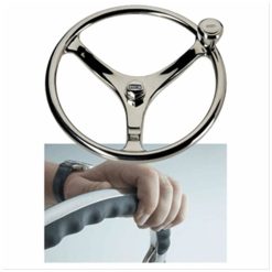 Alternative view of Edson 13 in. SS Comfort Grip Steering Wheel W PowerKnob