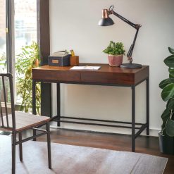 Fashionable Modern Wood Desk, Crafted to Exacting Standards Storage Desk, Durable Computer Office Desk for Home Office