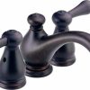 Delta 4578-RBLHP Leland Widespread Bathroom Faucet W/O Handles, Rubbed Bronze