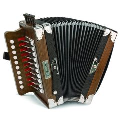 Hohner Diatonic Accordion Ariette One-Row, Key of C, Dark Brown