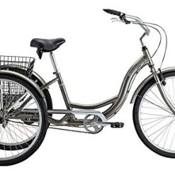 Alternative view of Schwinn Meridian Adult Tricycle with 26-Inch Wheels in Dark Silver
